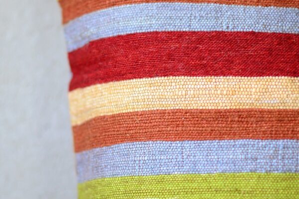 Brighton Stripe mohair cushion