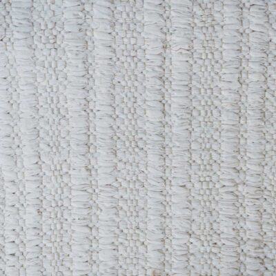 Cream Ribbed Cotton carpet