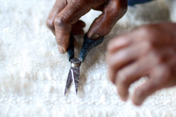 Finishing Mohair carpets