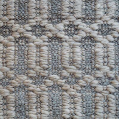 Hazelnut & Almond Trellis Khaki warp