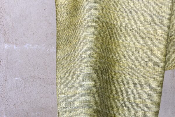 Mohair blanket lemon blk warp